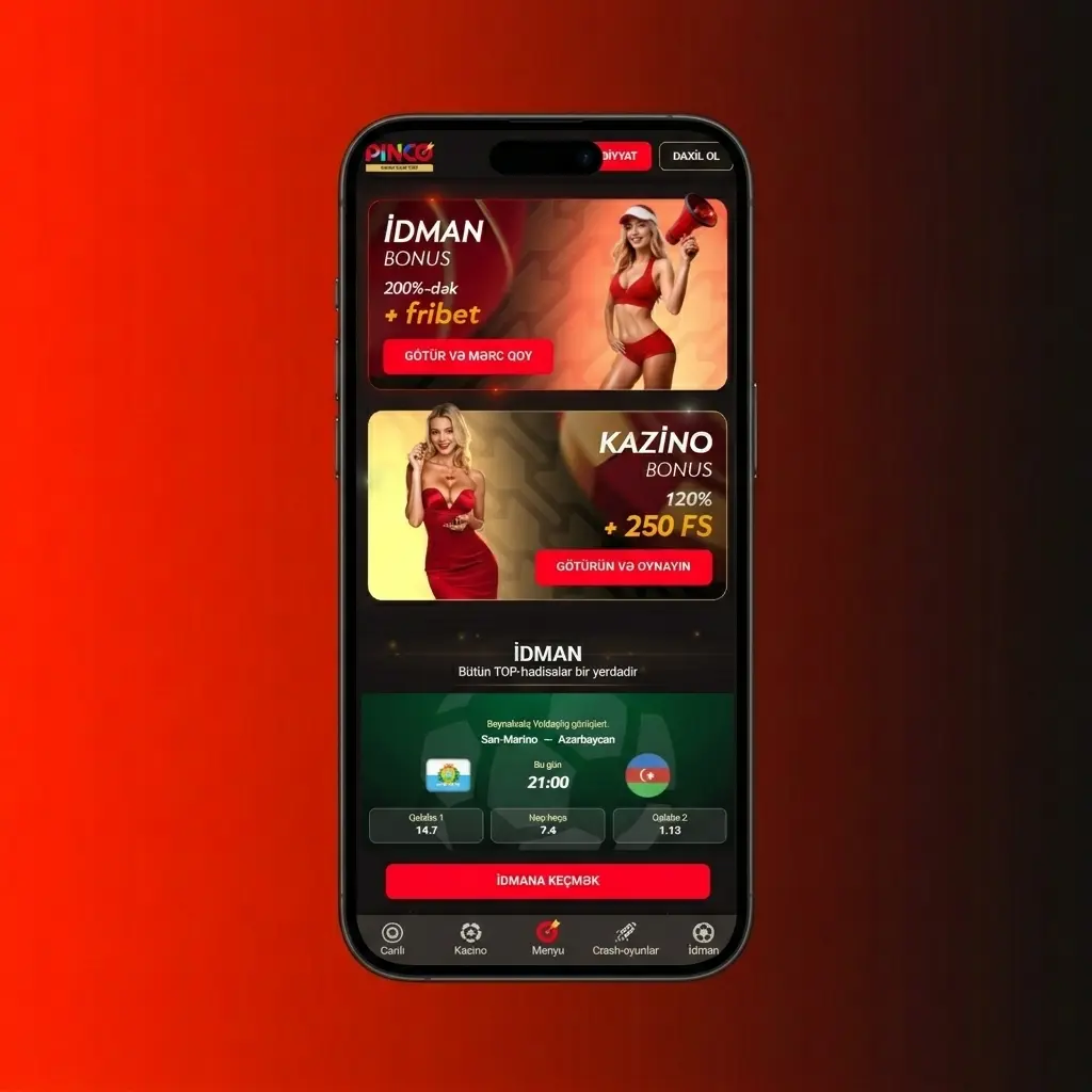 Pinco-da depozit addımları: VISA, Mastercard, e-manat ilə minimum 5 AZN qoyuluşu təlimatı