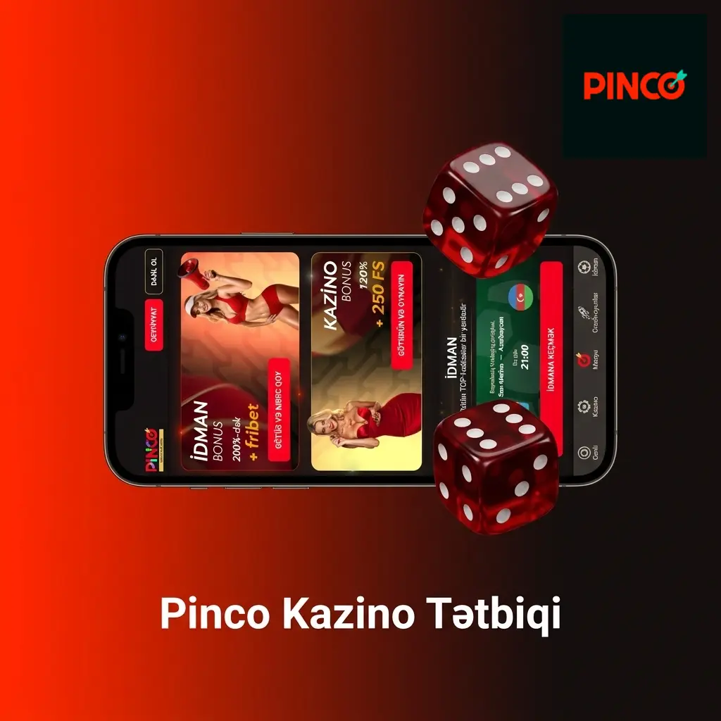 Pinco kazino tətbiqi ilə slot, rulet, blackjack və canlı diler oyunlarını bir platformada oynayın