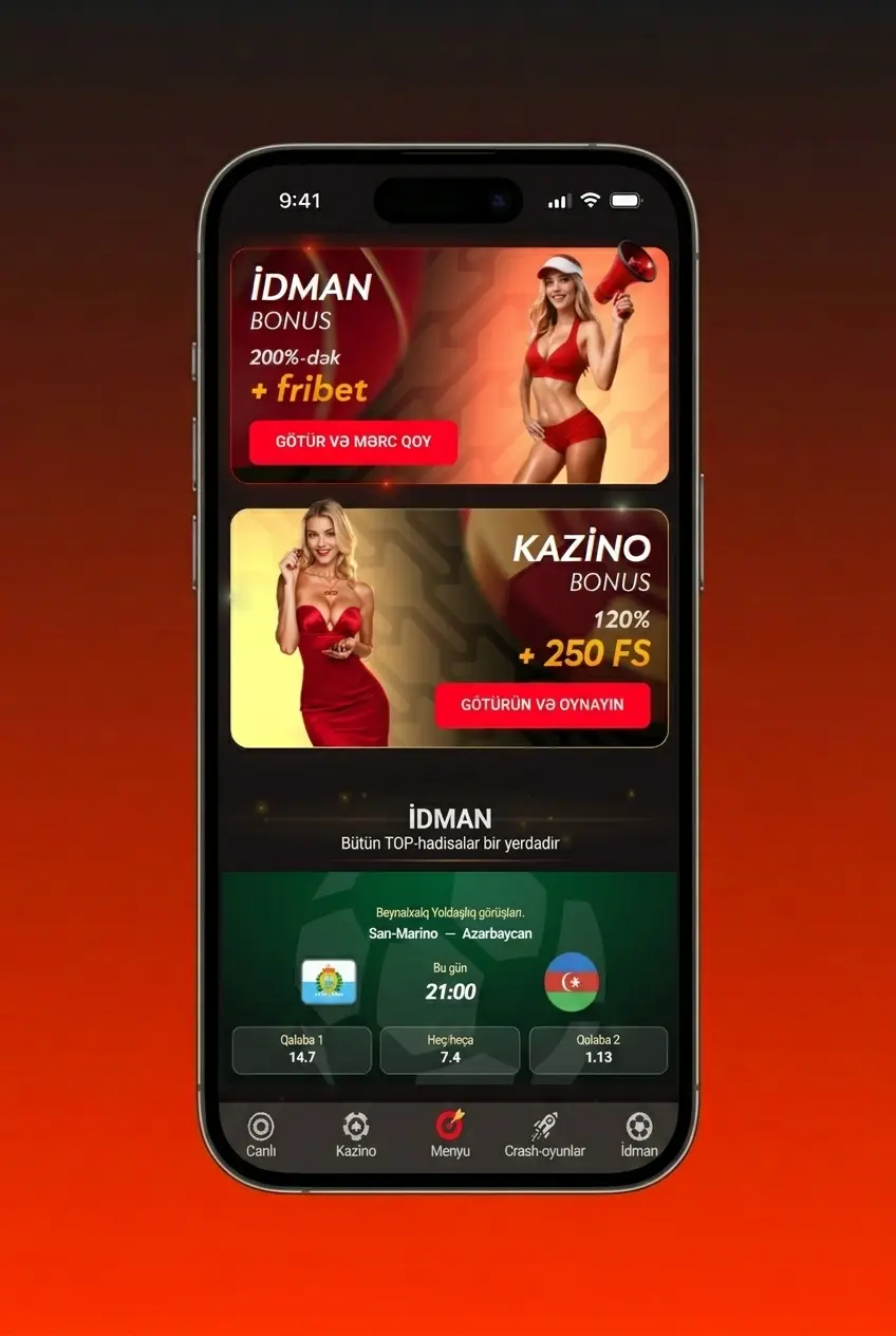 Pinco mobil tətbiqi Android APK ilə giriş - idman mərcləri və canlı kazino funksiyaları