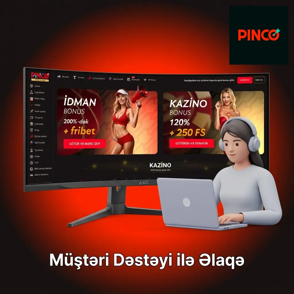 Pinco müştəri dəstəyi ilə əlaqə: canlı söhbət, e-poçt və Telegram vasitəsilə 7/24 yardım