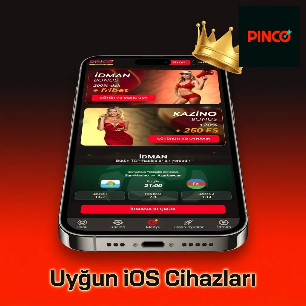 Pinco tətbiqi ilə uyğun iOS cihazları: iPhone X-dən 15-ə qədər və iPad modelləri